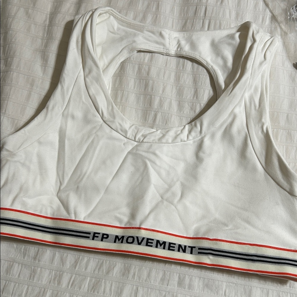 Free People Movement Never Better Ringer Logo Sports. Color white Size L - Picture 5 of 13